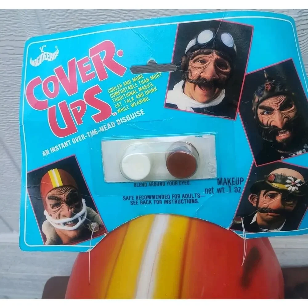Football Halloween Costume Rubber Half Mask Adult Mens Vintage Imagineering